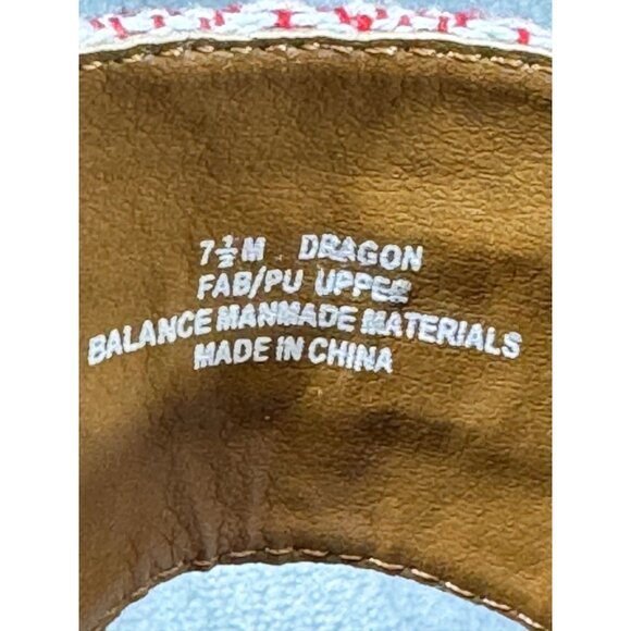 Nicole Women 7.5 M Dragon Faux Leather Slides Slip On Multi Color Toe Wrap - Picture 6 of 15